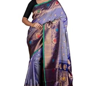 Minakari Nakshi Work Border Gadwal Silk Saree