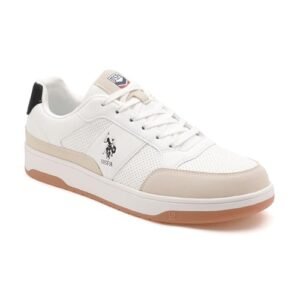 U.S. Polo Assn. USPA|Simon|White Stylish Casual Sneaker Shoes for Man